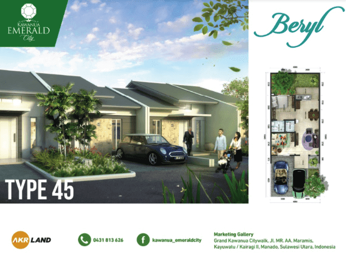 Kawanua Emerald City Tipe 45 Beryl